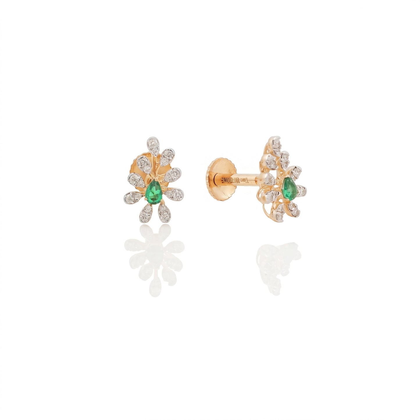 18Kt Diamond Stud and Party Wear Earrings For Women