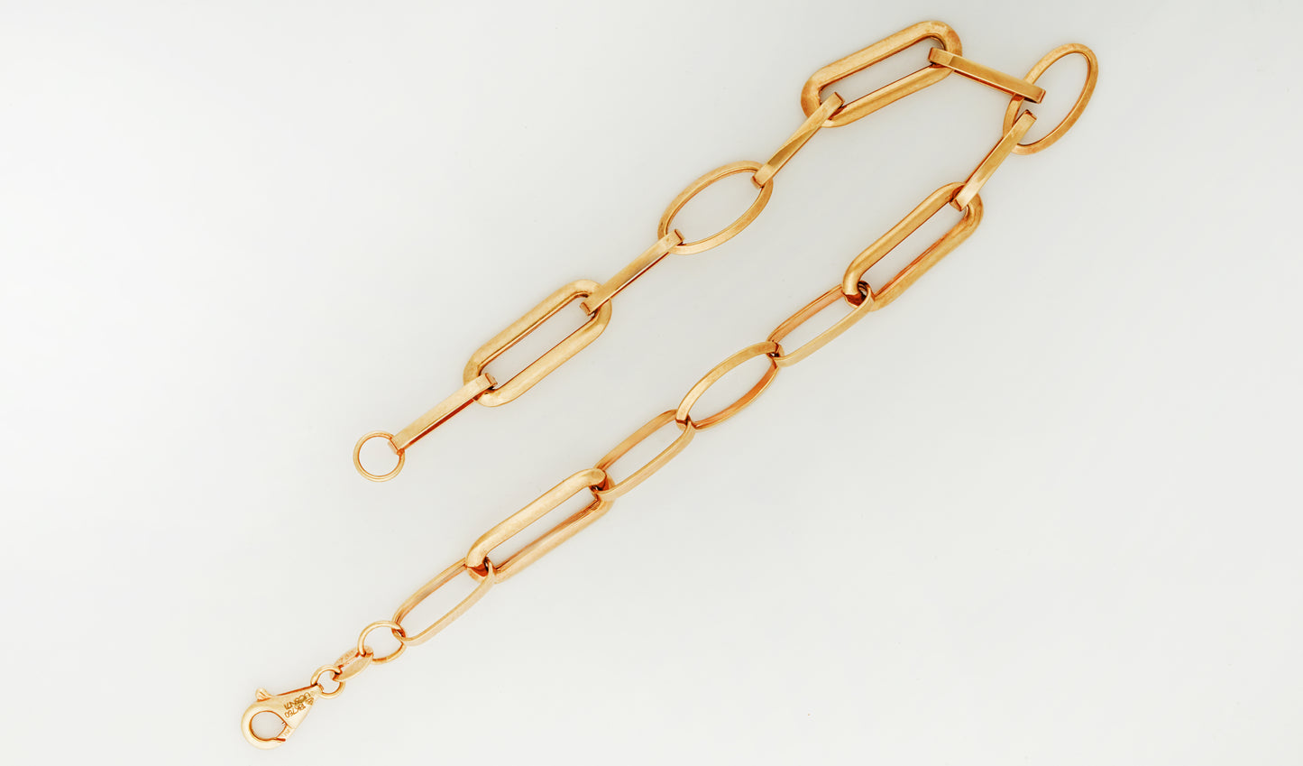 Linko 18kt Yellow Gold Box Link Bracelet for Men