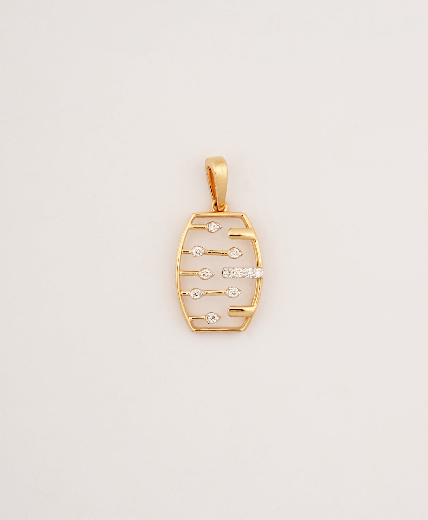 Rekha Diamond Pin Pendant in 18kt Gold For Women