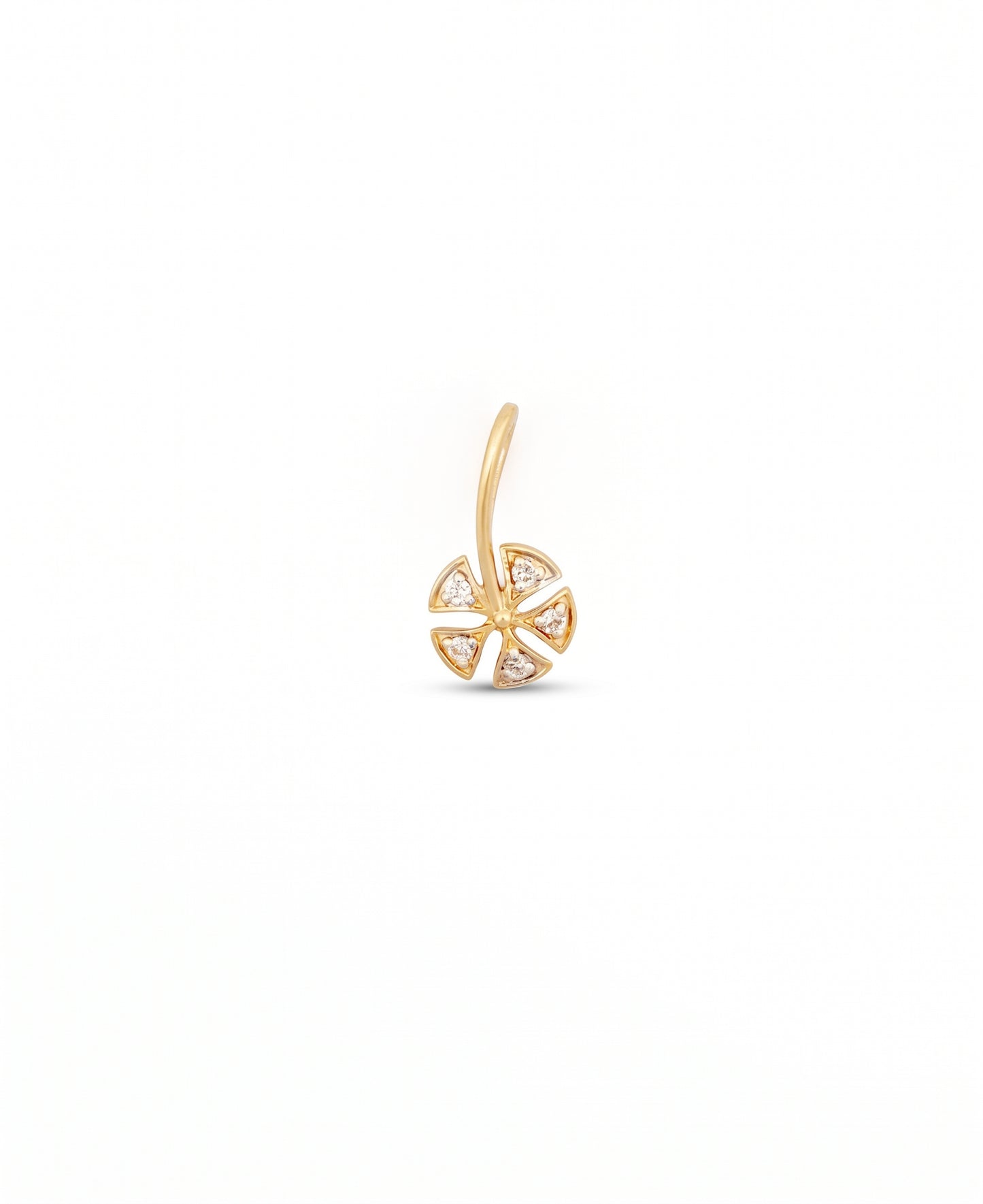 Phool Diamond Flower 18kt Gold Pendant For Women