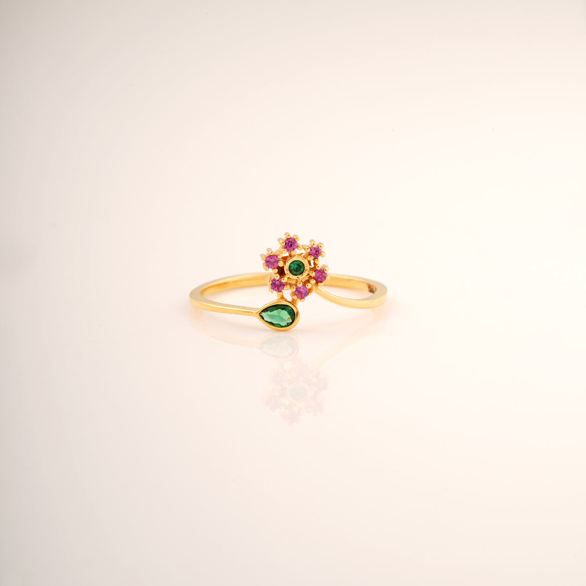 18KT Floral Wrap Ring for Wedding