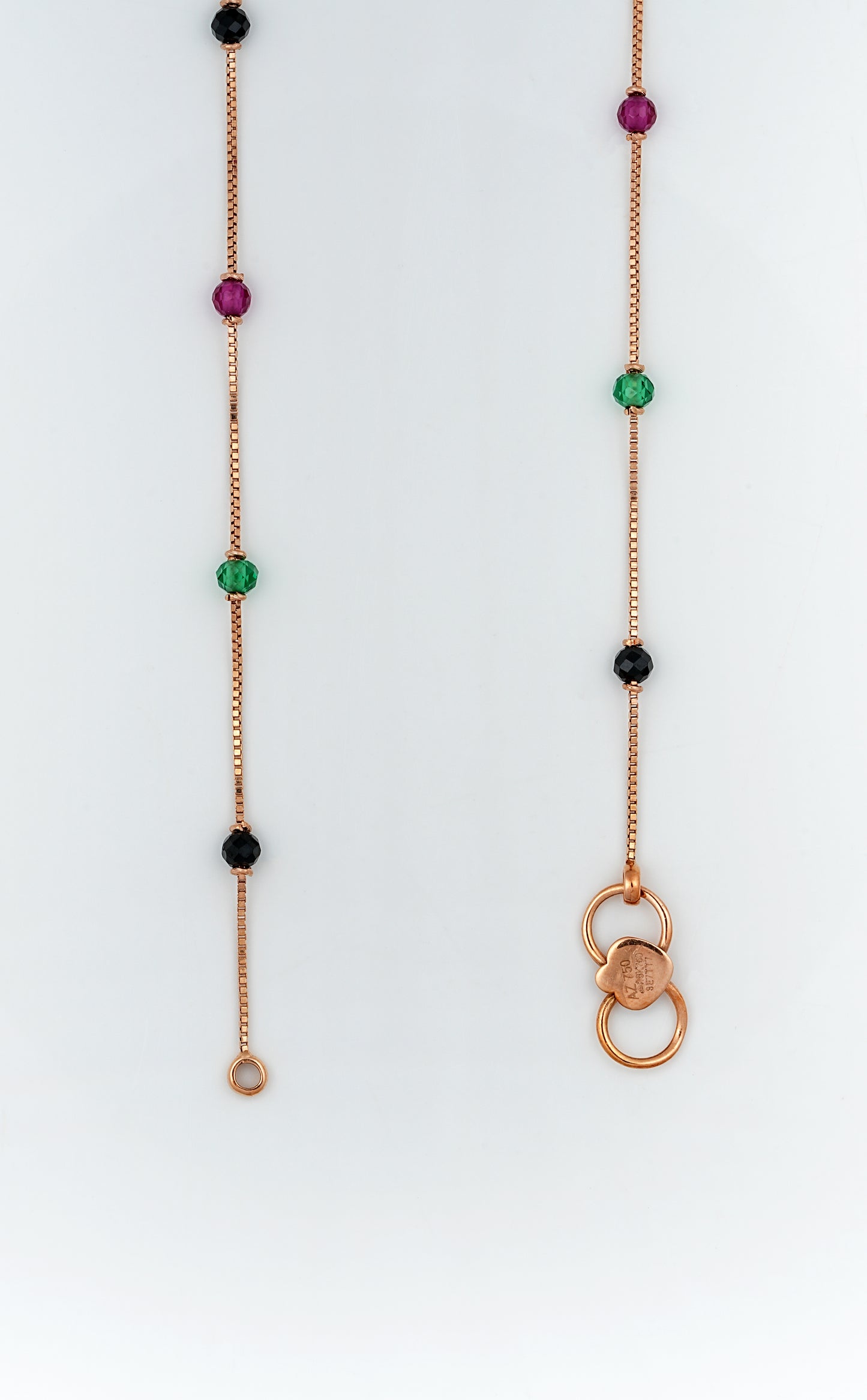 18kt Gold Multi-Gemstone arty Wear Anklet