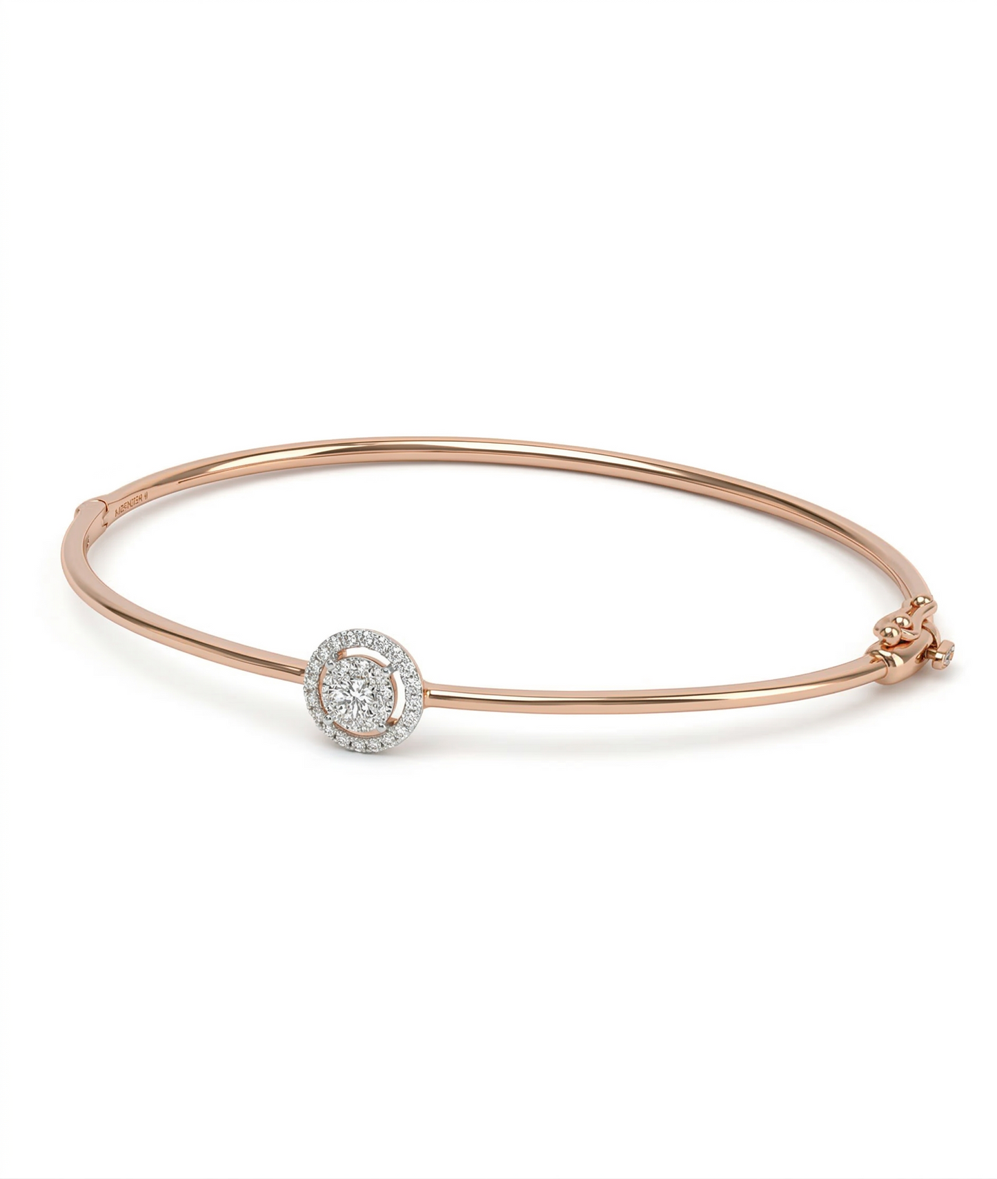Cluster Halo Everyday Diamond Bracelet in 18kt Rose Gold
