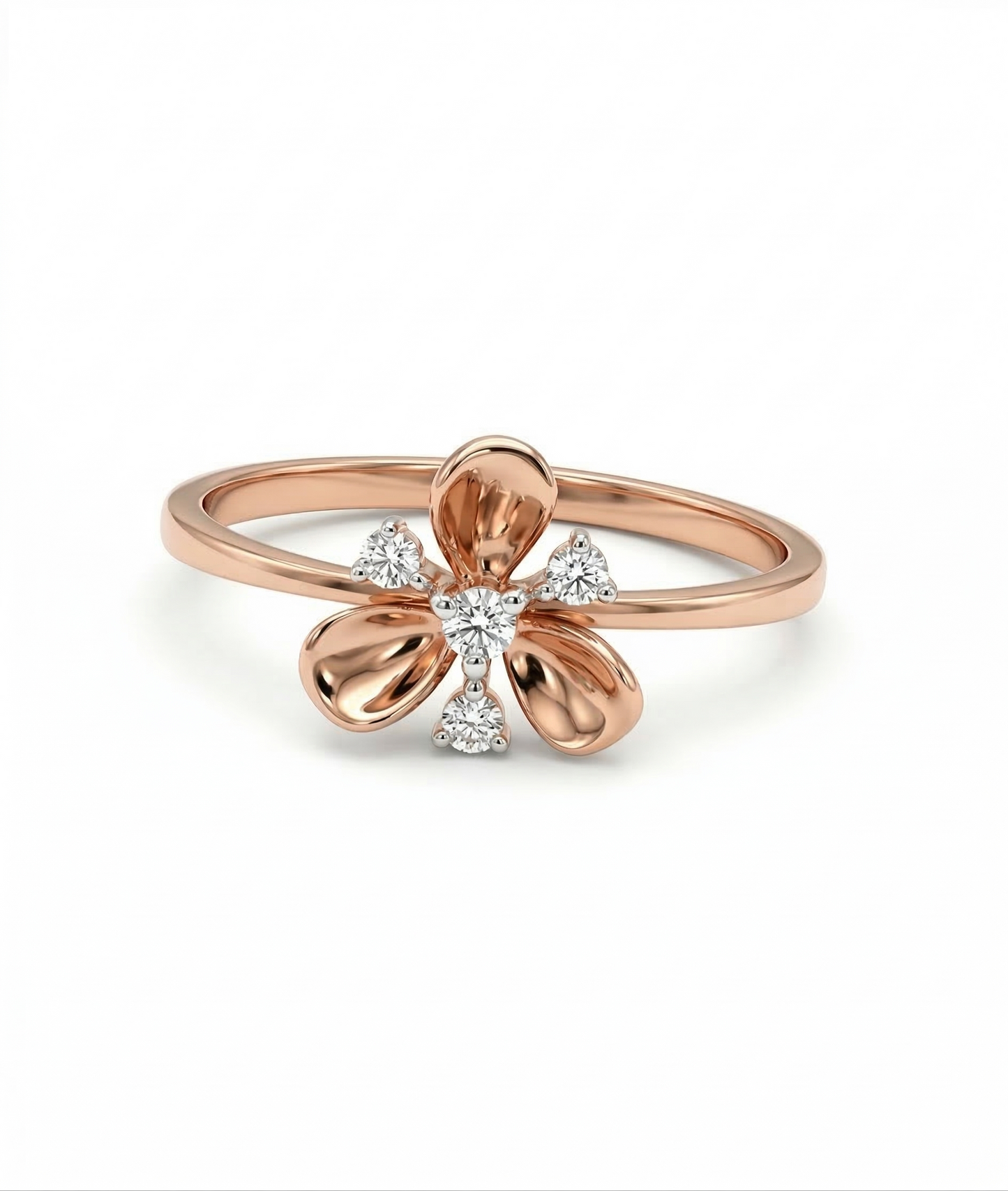 Lil Floral 18kt Daily Wear Diamond Ring for Women