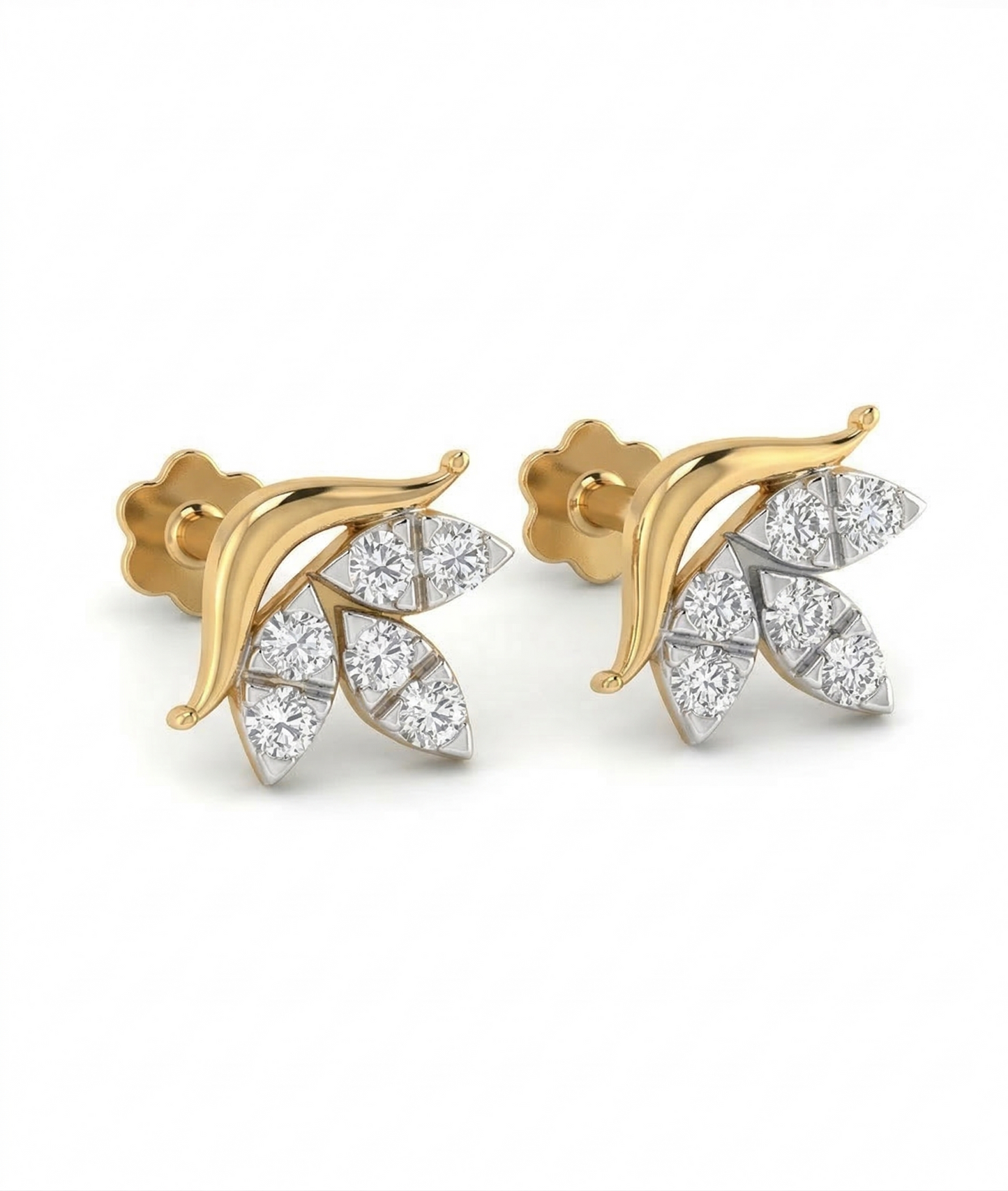 Trielle Bloom 18kt Diamond Stud Earrings for Women