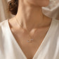 18KT Gold Diamond Script Pendant For Women