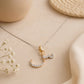 18KT Gold Diamond Script Pendant For Women