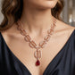 Ruby Drop Diamond Necklace in 18kt Rose Gold for Women
