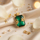 Emerald 18kt Yellow Gold Festive Gemstone Pendant for Women