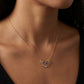 Prism 18kt Gold Party Wear Gemstone Pendant Chain for Women