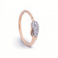 Paakhi Diamond Petal 18kt Rose Gold Ring For Women