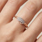 Paakhi Diamond Petal 18kt Rose Gold Ring For Women