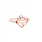 Anant Diamond Infinity Knot 18kt Rose Gold Ring