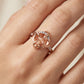 Anant Diamond Infinity Knot 18kt Rose Gold Ring