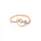Ananya Diamond Infinity Heart 18kt Rose Gold Ring