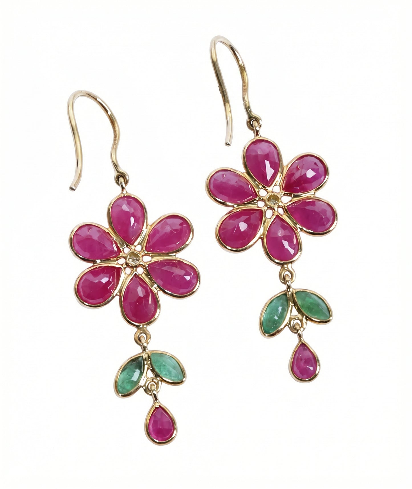 Roselle Hook Bloom18kt Gold Drop Earrings For Women