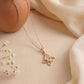 18KT Gold Diamond Butterfly Pendant For Women