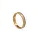 18kt Gold Brick-Set Diamond Band Ring for Women