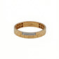 18kt Brick-Panel Diamond Band Ring for Men