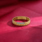 18kt Brick-Panel Diamond Band Ring for Men