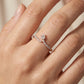 18kt Rose Gold Wavy Diamond Ring for Women