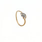 18kt Gold Spiral Bloom Diamond Ring for Women