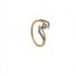 18kt Gold Lightning Bolt Diamond Ring for Women