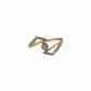 18kt Gold Lightning Bolt Diamond Ring for Women