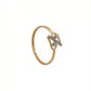 18kt Gold Open Geometric Diamond Ring for Women