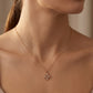 18kt Gold Lattice Oval Diamond Pendant for Women