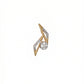 18kt Gold Abstract Daily Wear Diamond Pendant for Women
