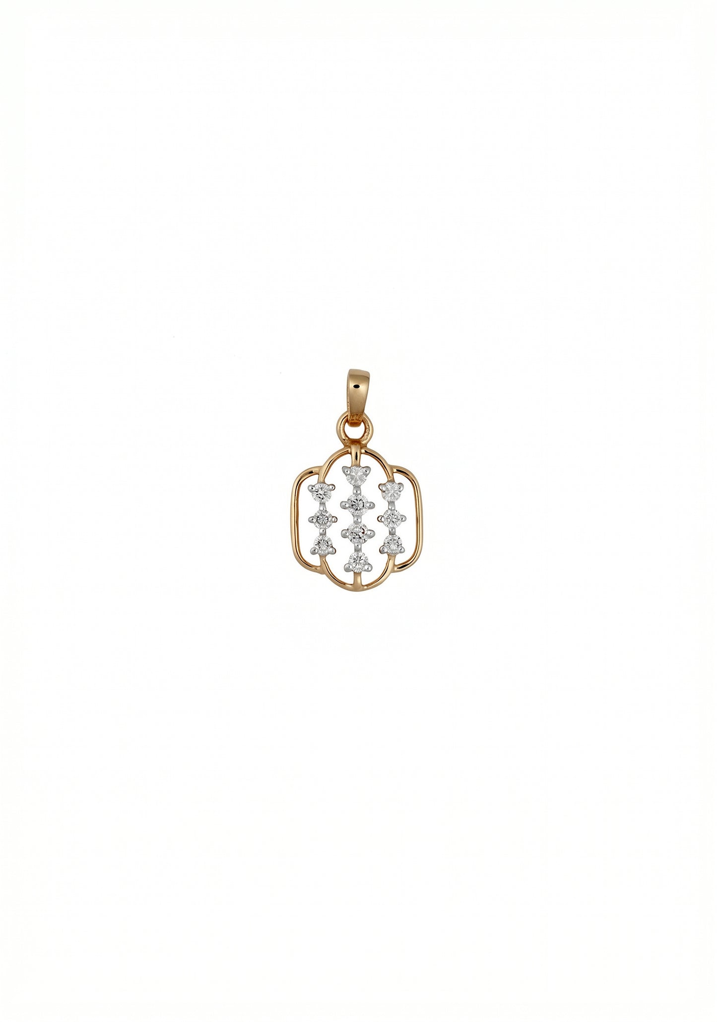 18kt Gold Daily Wear Diamond Pendant for Women
