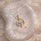 18kt Gold Open Petal Diamond Pendant for Women
