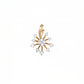18kt Gold Starburst Diamond Pendant for Women