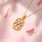 18kt Gold Oval Frame Diamond Pendant for Women