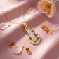 18kt Gold Arch Daily Wear Diamond Pendant for Women