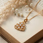 18kt Gold Scallop Triangle Diamond Pendant for Women