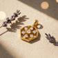 18kt Yellow Gold Teardrop Diamond Pendant for Women