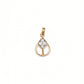18kt Gold Open Teardrop Diamond Pendant for Women