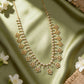 Diamond Flower Fringe Long Necklace in 18kt for Women