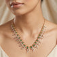 Diamond Leaf Cascade Necklace in 18kt Gold for Women  