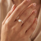18KT Yellow Gold Pearl & Diamond Ring For Women