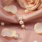 18KT Rose Gold Diamond Pearl Pendant For Women