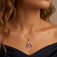 18KT Rose Gold Diamond Knot Pendant for Women