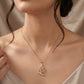 18KT Gold Geometric Diamond Pendant for Women