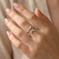18KT Yellow Gold Diamond Butterfly Ring For Women