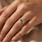 18Kt Blue Crown Diamond Ring For Women