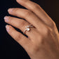 18KT Gold White Colour Stone Diamond Ring Women