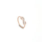 18Kt Rose Gold  Infinity Diamond Ring for Women