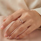 18KT Rose Gold Diamond Arrow Ring For Women